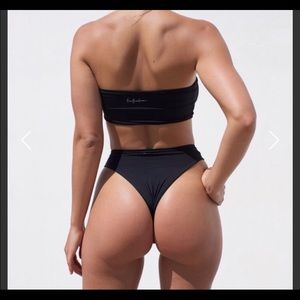 437 Swimwear L Black Aubrey bottoms TRADE